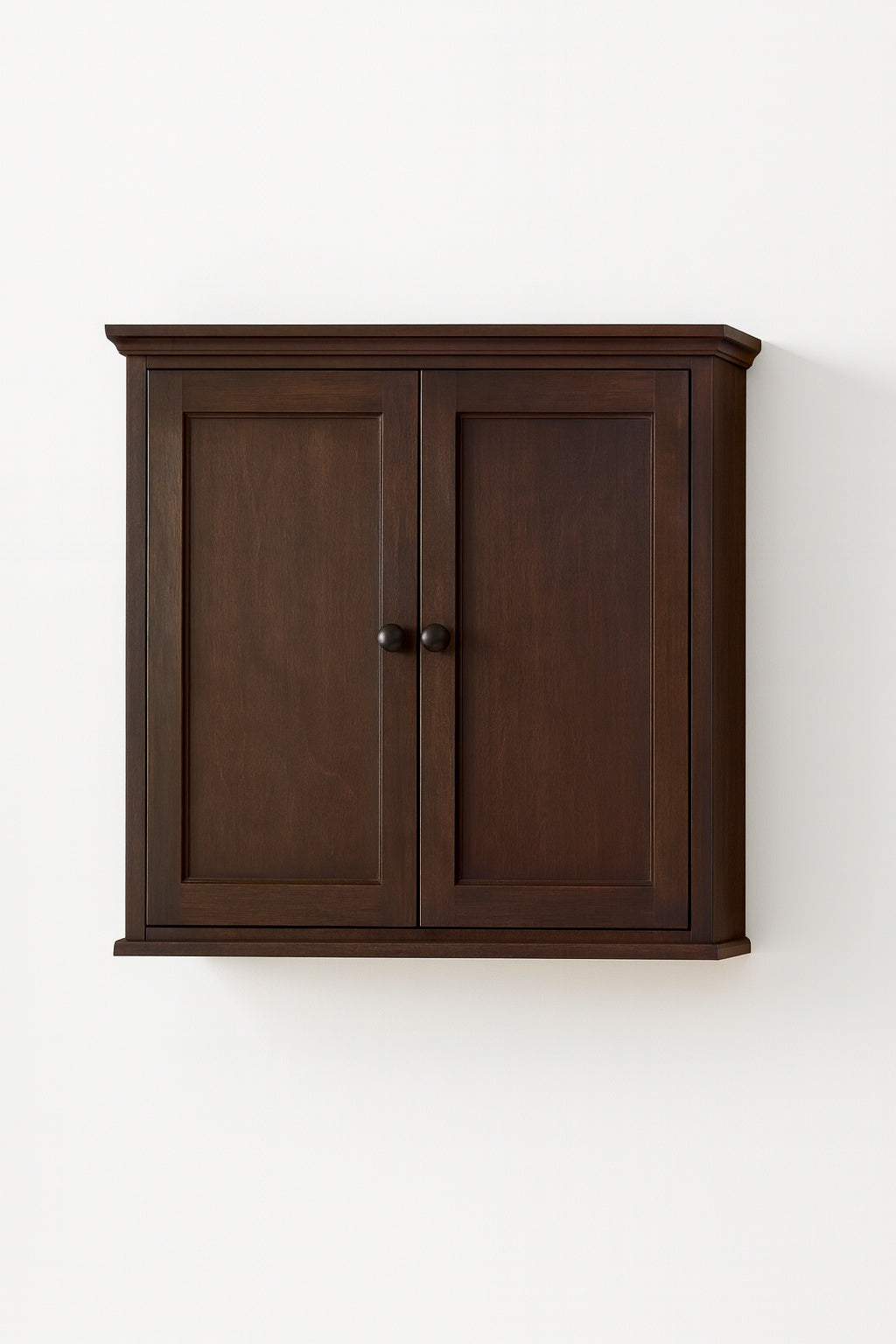 Home Decorators Collection Alster 25 in. W x 26 in. D x 8 in. H Bathroom Storage Wall Cabinet in Brown Oak