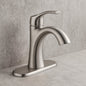 Arnette Single Handle Single Hole Bathroom Faucet in Brushed Nickel