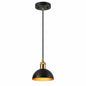 Zevni Modern 6 in 1 Light Black Pendant Light Fixture Brass Gold Dome Kitchen Island Pendant Lights Linear Pendant Lighting