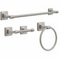 Delta Portwood 3 Piece Bath Hardware Set with 24 in Towel Bar Toilet Paper Holder Towel Ring in Brushed Nickel PWD63 BN R