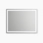 HOMLUX 36 in W x 28 in H Rectangular Frameless LED Light with 3 Color and Anti Fog Wall Mounted Bathroom Vanity Mirror