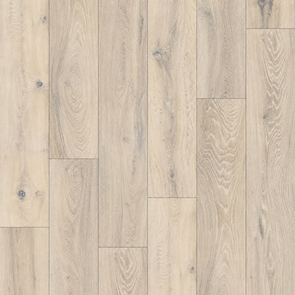 TrafficMaster Camden Lake Oak 7 mm T x 8 in W Laminate Wood Flooring 23 9 sqft case 360731 2K320