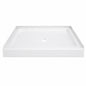 Delta Classic 500 36 in L x 36 in W Alcove Shower Pan Base with Center Drain in High Gloss White B12135 3636 WH