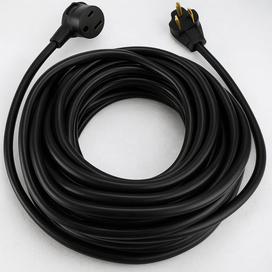 Welder Extension Cord 40 Amp 25 ft. 250 Volt Welding Power Cord with NEMA 6-50 Plug 8 Wire Gauge 3 Prong