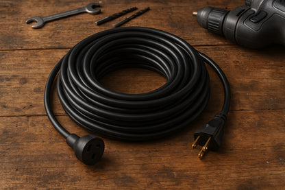 Welder Extension Cord 40 Amp 25 ft. 250 Volt Welding Power Cord with NEMA 6-50 Plug 8 Wire Gauge 3 Prong
