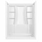 Delta Classic 500 30 in L x 60 in W x 72 in H 4 Piece Alcove Shower Kit with Shower Wall and Shower Pan in High Gloss White BVS2 C5142 WH