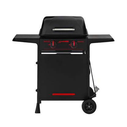 Megamaster 2-Burner Propane Gas Grill in Black