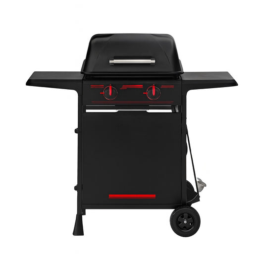 Megamaster 2-Burner Propane Gas Grill in Black