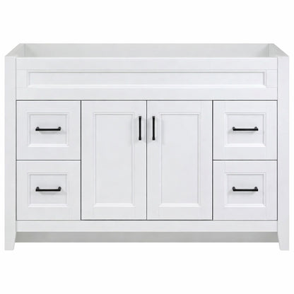 Home Decorators Collection Ridge 48 in W x 22 in D x 34 in H Bath Vanity Cabinet without Top in White RG48 WH