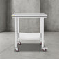 "Commercial Prep Table 29.9 x 23.6 in. Stainless Steel Table with Casters Kitchen Utility Table for Restaurant,Silver"