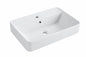 Glacier Bay 24 in x 17 in Ceramic Rectangular Vessel Bathroom Sink in White LW1825