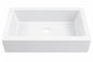 SINKOLOGY Parker 34 in 3 Hole Quick Fit Farmhouse Apron Front Drop In Single Bowl Crisp White Fireclay Kitchen Sink and Drain SK450 34FC B4