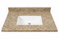 Home Decorators Collection 31 in W x 22 in D Granite White Rectangular Single Sink Vanity Top in Beige GT31GO R
