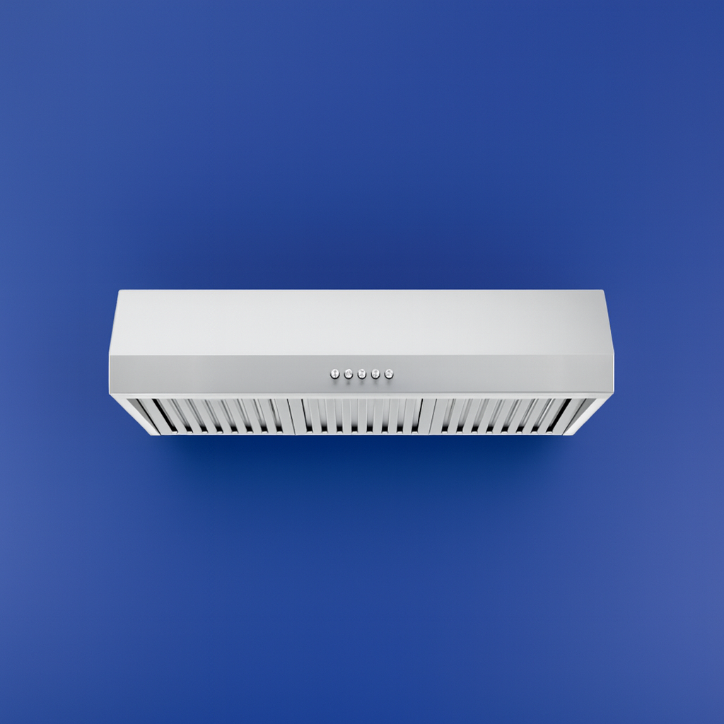 Vissani Sarela 30 in. W x 7 in. H 500CFM Convertible Under Cabinet Range Hood in Stainless Steel with LED Lights and Filter