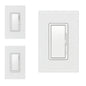 Feit Electric Smart Wi Fi Connected White Dimmer Switch for Dimmable 150W LED and 450W Incandescent Bulbs Single Pole or 3 Way 3 Pack DIM WIFI