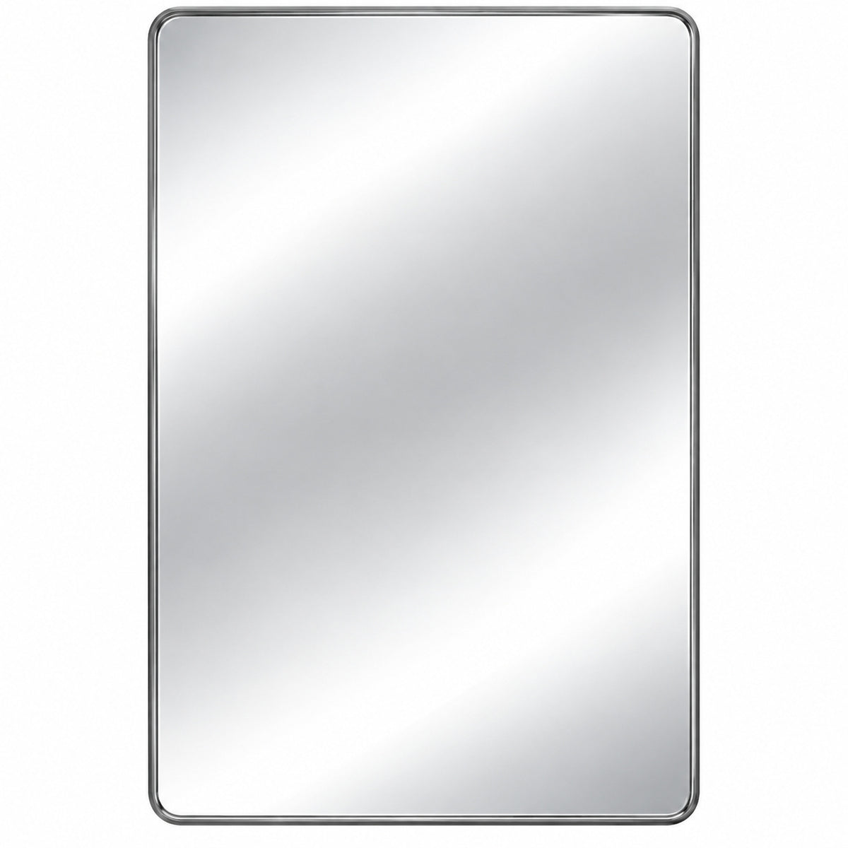 Home Decorators Collection 24 in W x 30 in H Rectangular Aluminum Framed Wall Bathroom Vanity Mirror in Black Screws Not Included 2430 AL067B