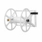 Hampton Bay 200 ft White Steel Dual mount Wall Mounted Garden Hose Reel