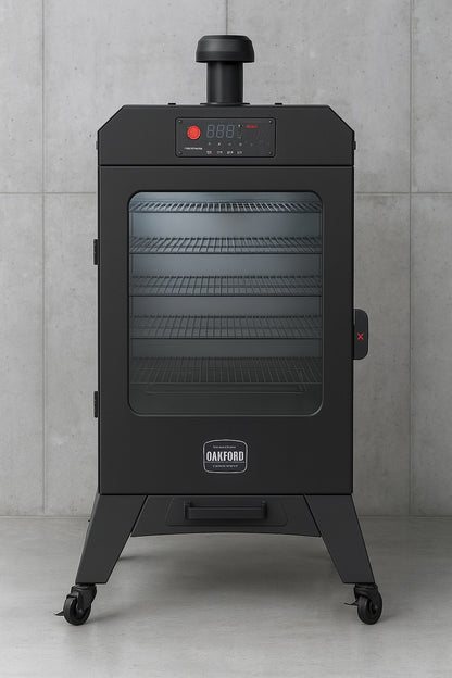 Oakford 1400 Pellet Grill Vertical Smoker in Black 910 0013