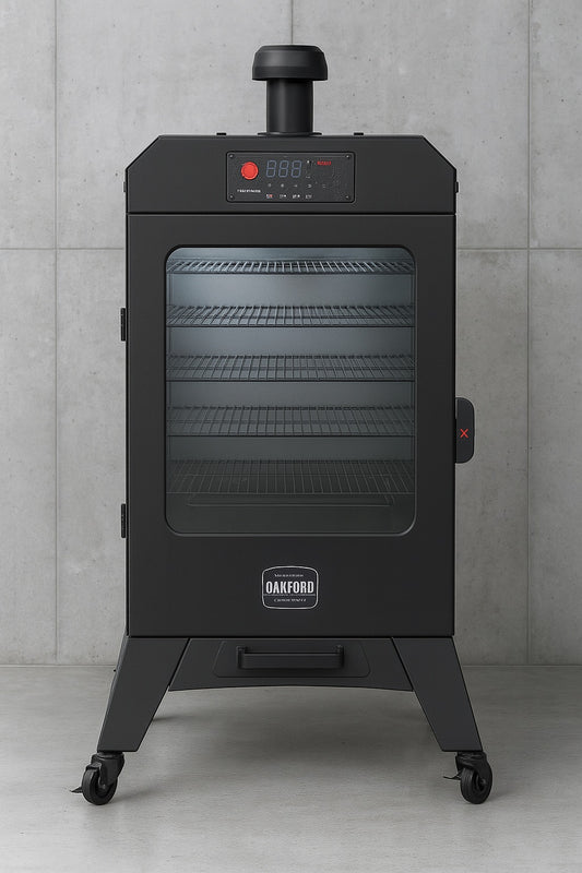 Oakford 1400 Pellet Grill Vertical Smoker in Black 910 0013