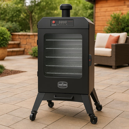 Oakford 1400 Pellet Grill Vertical Smoker in Black 910 0013