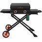 Nexgrill Daytona 2 Burner Propane Gas Grill 21 in Flat Top Griddle with Foldable Cart in Black 720 1075B