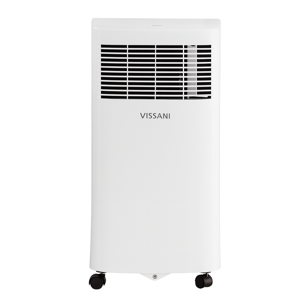 Vissani 5,000 (DOE) BTU 115-Volt Portable Air Conditioner for 150 sq. ft. Rooms Dehumidifies and Remote in White