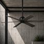 Home Decorators Collection Cortaine 54 in Indoor Outdoor Matte Black Ceiling Fan with DC Motor and Remote Control Included 92396
