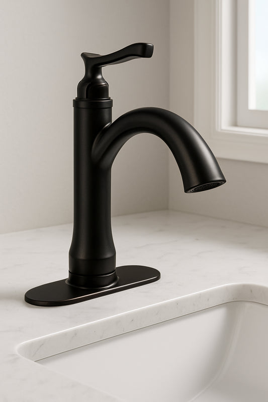 Faryn Single Handle Single Hole Bathroom Faucet in Oil Rubbed Bronze