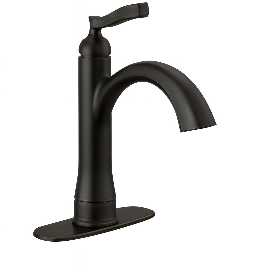 Faryn Single Handle Single Hole Bathroom Faucet in Oil Rubbed Bronze