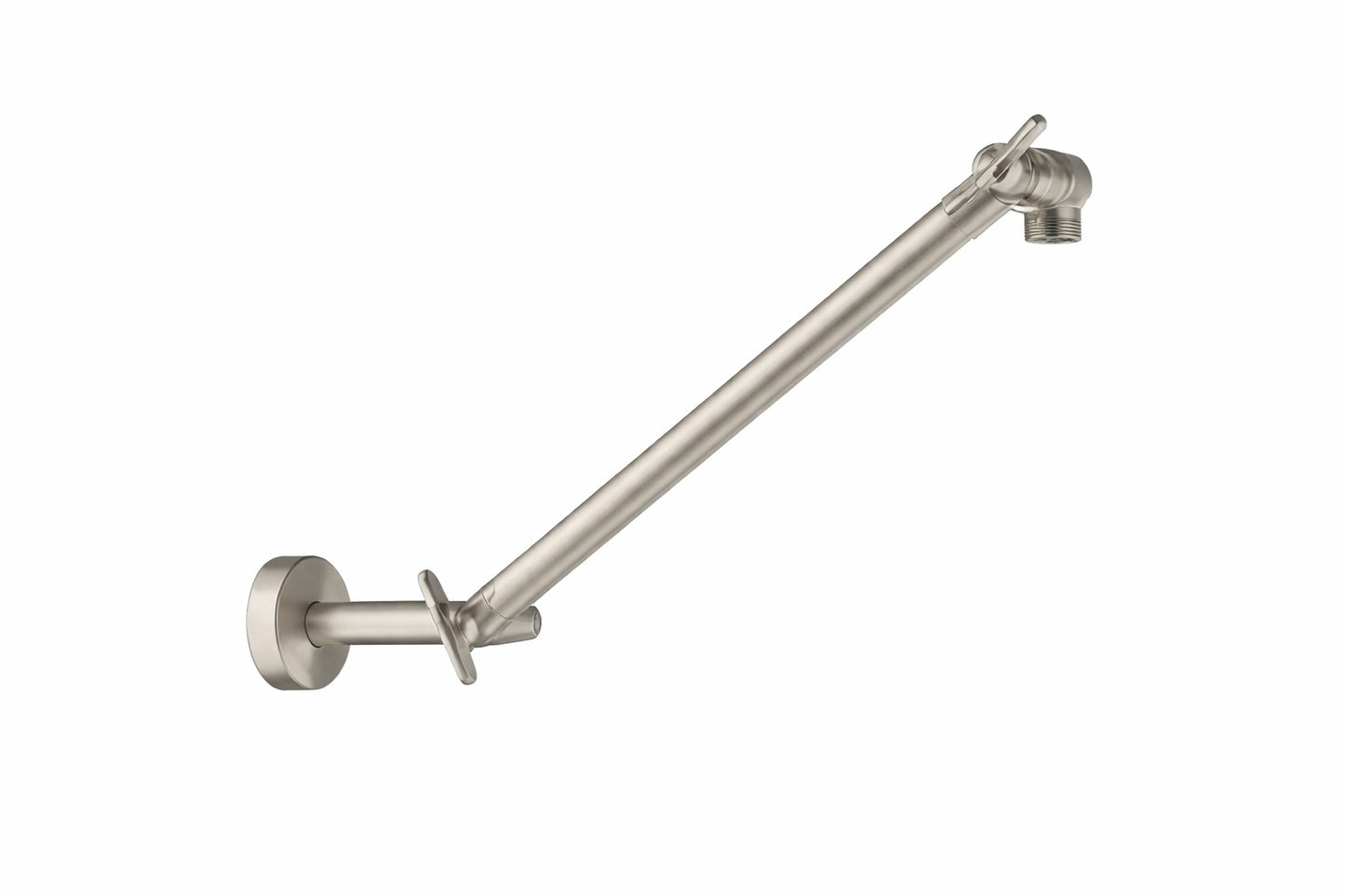 MODONA Adjustable Rain Shower Arm in Satin Nickel