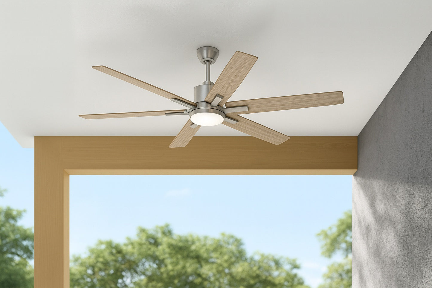 Home Decorators Collection Kensgrove II 60 in. Smart Indoor/Outdoor Gold Ceiling Fan with Adjustable White with Remote Included Powered by Hubspace