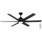 Home Decorators Collection Kensgrove II 60 in Smart Indoor Outdoor Matte Black Ceiling Fan with Remote Included Powered by Hubspace N608A MBK