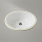 17.5 in. Oval Vitreous China Bathroom Sink in White 196852524907 Glacier Bay