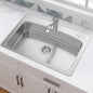 33 in. Drop-in Single Bowl 20 Gauge Stainless Steel Kitchen Sink with Pull-Out Faucet