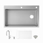 Glacier Bay 33" Dolancourt Drop-In Single Bowl Stainless Steel Kitchen Sink with Pull-Down Faucet