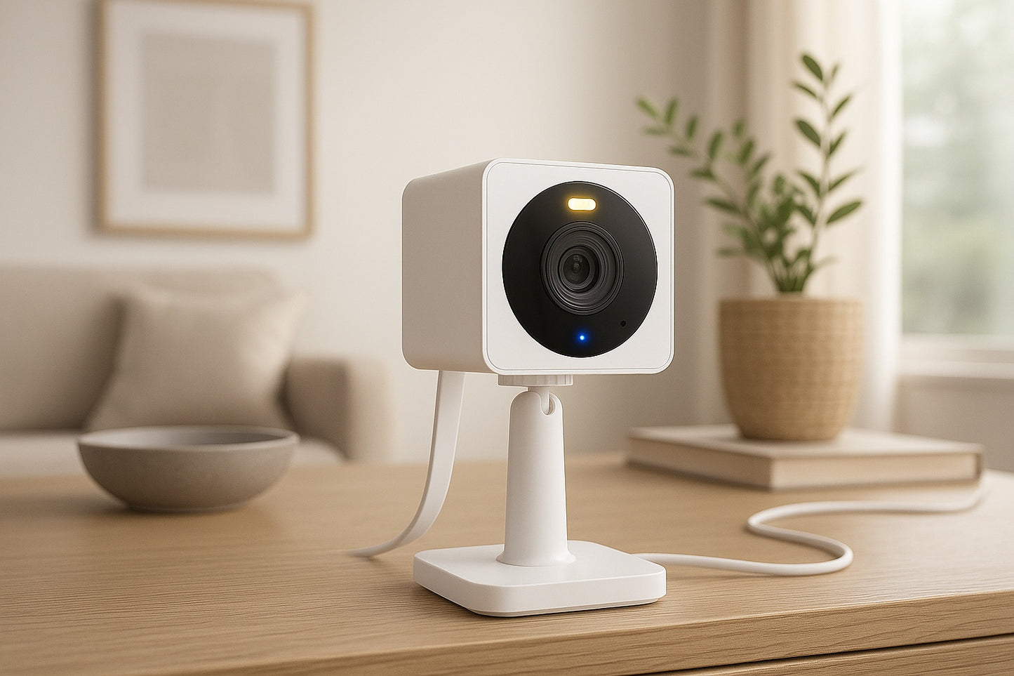 Cam OG Wired Indoor Outdoor 1080p HD Smart Home Security Camera with Built In Spotlight WYZECGS