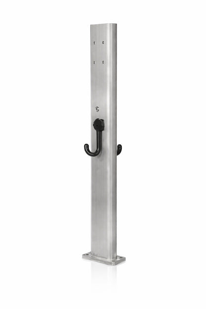 Leviton Dual Mount EV Charger Station Pedestal Front Back