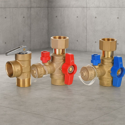Brass Service Valves for Tankless Water Heaters