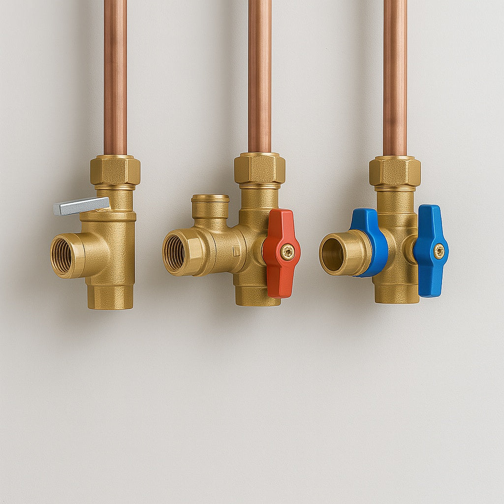 Brass Service Valves for Tankless Water Heaters