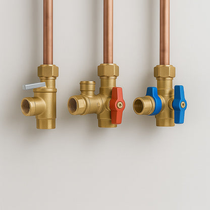 Brass Service Valves for Tankless Water Heaters