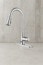 Glacier Bay Marcie Single Handle Integrated Pull Down Touchless Kitchen Faucet in Stainless Steel