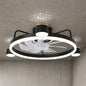 Aura 28in LED Indoor Black Starry Night Bladeless Smart App Control Low Profile Ceiling Fan W Light Flush Mount Ceiling Fan DC2001