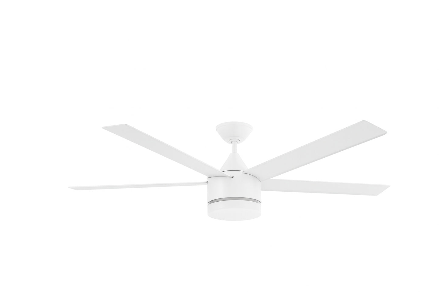 Home Decorators Collection Merwry 52 in Intergrated LED Matte White Ceiling Fan With Light And Remote Control
