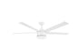 Home Decorators Collection Merwry 52 in Intergrated LED Matte White Ceiling Fan With Light And Remote Control