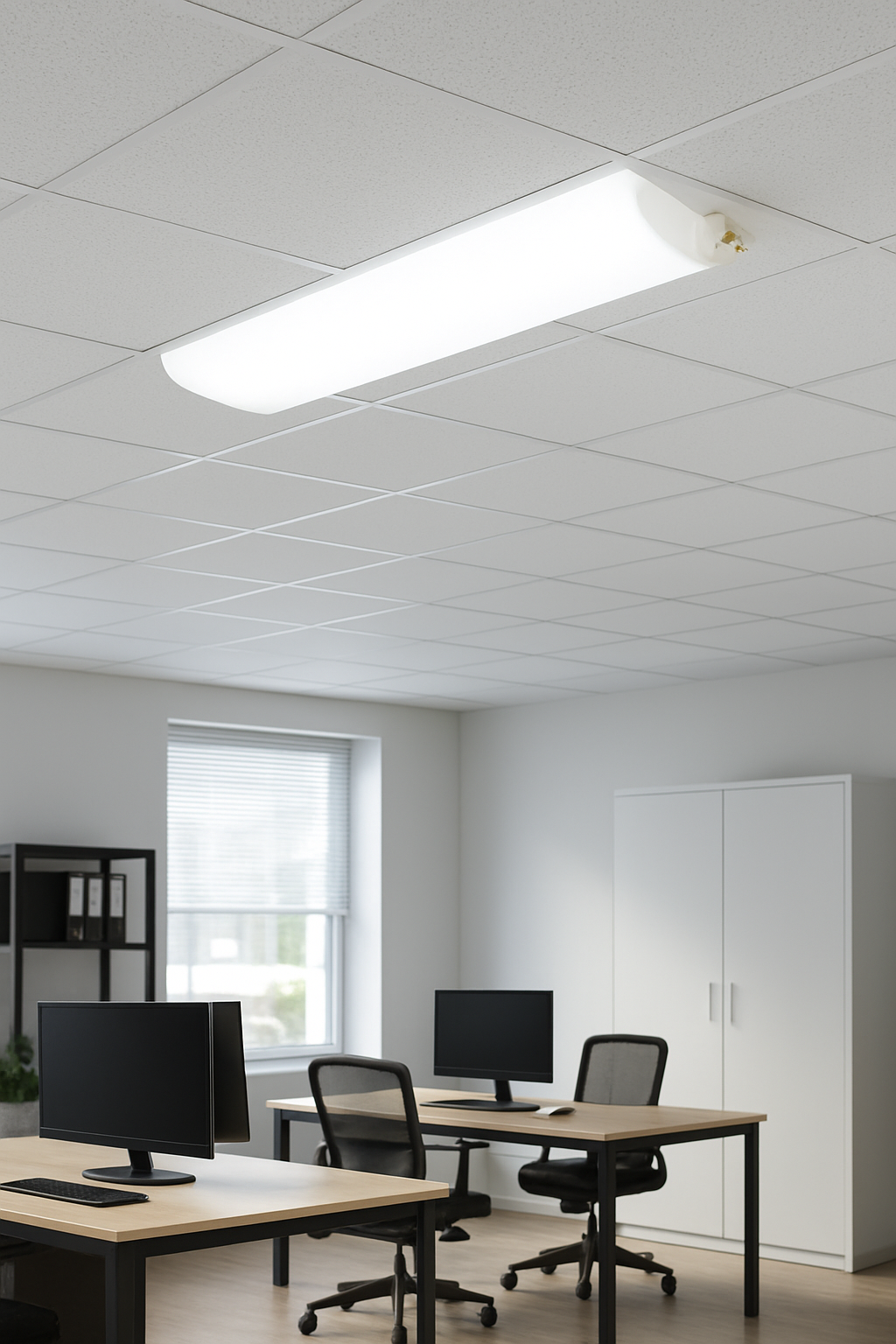 Commercial Electric 1.5 ft. x 4 ft. Integrated LED CCT Selectable Puff Ceiling Light Fixture 3000-4000-5000K 4800 Lumens