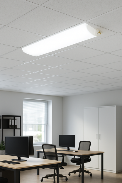 Commercial Electric 1.5 ft. x 4 ft. Integrated LED CCT Selectable Puff Ceiling Light Fixture 3000-4000-5000K 4800 Lumens