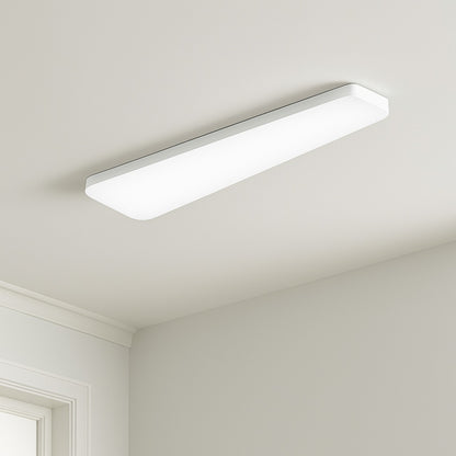 48 in x 18 in Classic White LED Flush Mount Closet Light 5800 Lumens 65 Watt Adjustable CCT Kitchen Light Dimmable 567131111