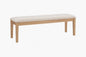 Linon Home Decor Jenny Natural Dining Bench Without Back 50 in
