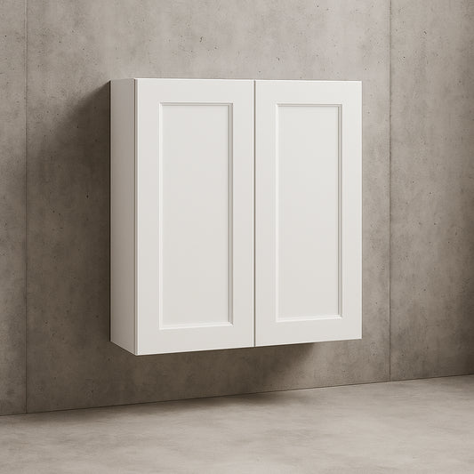 Laramie 24 in. W x 14 in. D x 30 in. H Assembled Wall Kitchen Cabinet in Painted Bright White