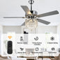 Oaks Aura Veneto 52 in Indoor Chrome Ceiling Fan Classic Glam Crystal Tradition Reversible with Light Remote Control Included BD2017